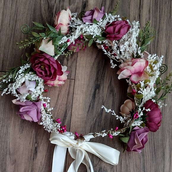 Lovely Boho flower crown, headband, so pretty for wedding, festival, garden - Picture 10 of 10